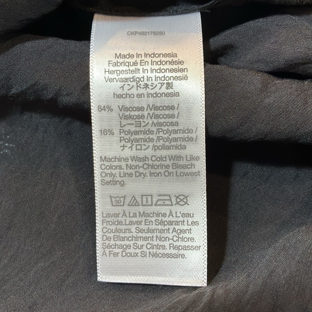 NWT Madewell Black Slip Skirt Sz 2 - Picture 6 of 6